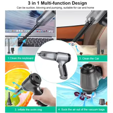 Aspirador Portátil Sem Fio 120W Thumbnail 6