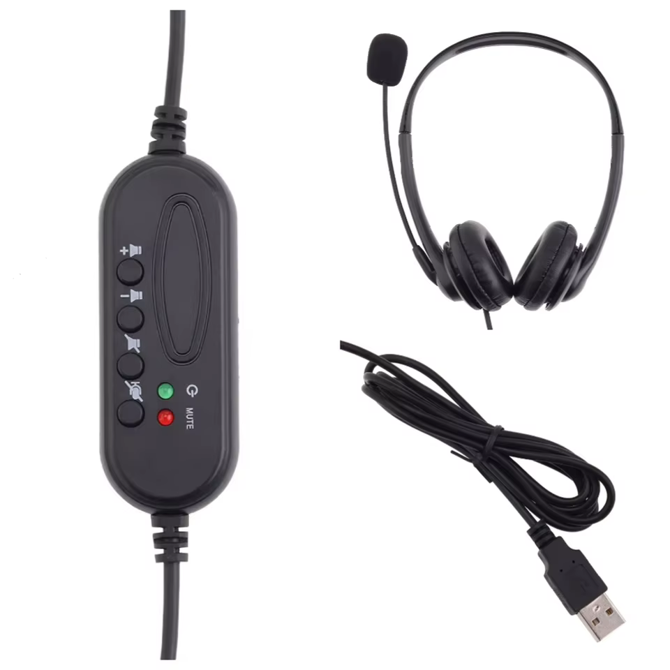 Fone de Ouvido USB com Microfone