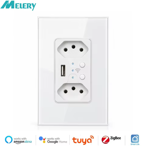 Tomada Inteligente Zigbee Melery com USB
