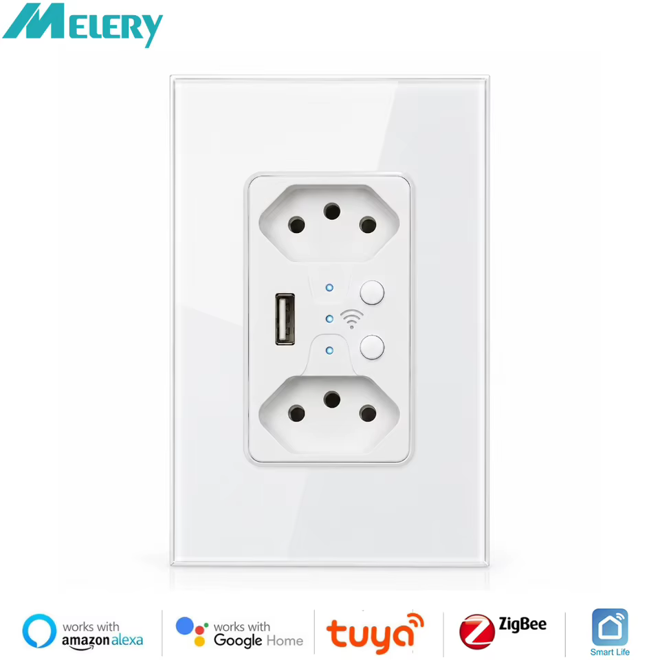Tomada Inteligente Zigbee Melery com USB