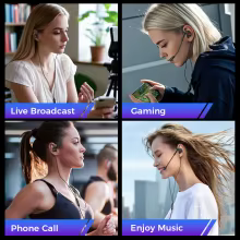 Fone Gamer Intra-auricular HiFi Bass com Microfone Removível Thumbnail 6