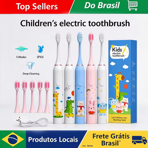 Escova Elétrica Infantil Recarregável
