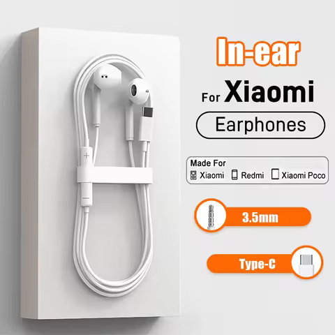 Fone de Ouvido Tipo C HiFi para Xiaomi e Android
