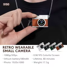 Mini Câmera Digital S150 Retro 1080P Thumbnail 4