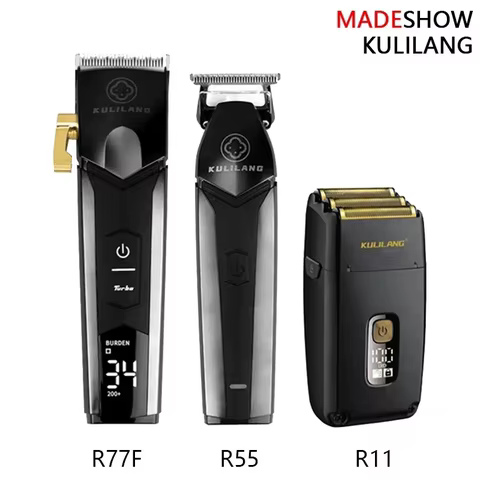 Kit Aparador de Cabelo Profissional Madeshow R77F R55 R11