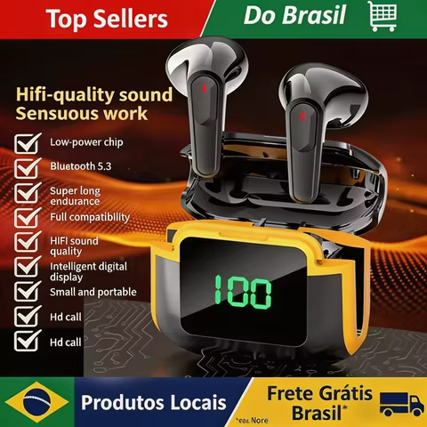 Fone Bluetooth HD com Cancelamento de Ruído