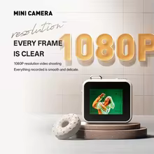 Mini Câmera HD 1080P Retro Thumbnail 4