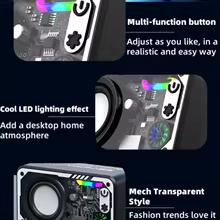 Caixa de Som Bluetooth 5.3 Transparente Mecha V1 Thumbnail 5
