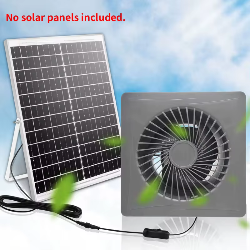 Ventilador Industrial Solar 12V