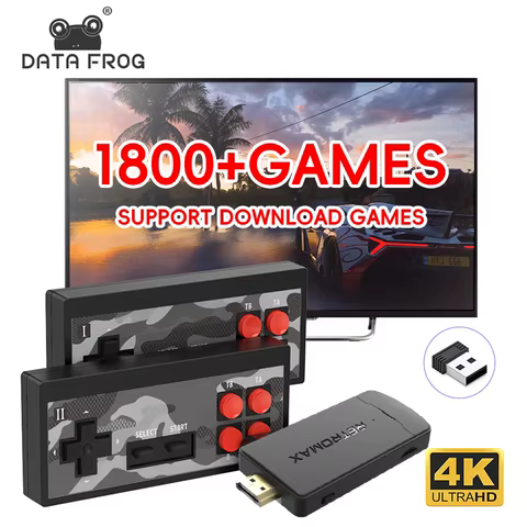Vara de Jogos Retrô DATA FROG 1800 Jogos