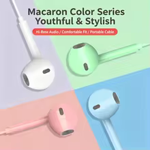 Fones de Ouvido Macaron com Microfone Thumbnail 2