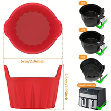 Kit 4 Ramequins Silicone Fritadeira de Ar KEMORELA Thumbnail 6