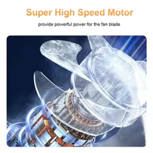 Mini Ventilador Portátil Alta Velocidade Thumbnail 4