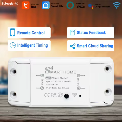 Interruptor WiFi Inteligente Tuya 10A