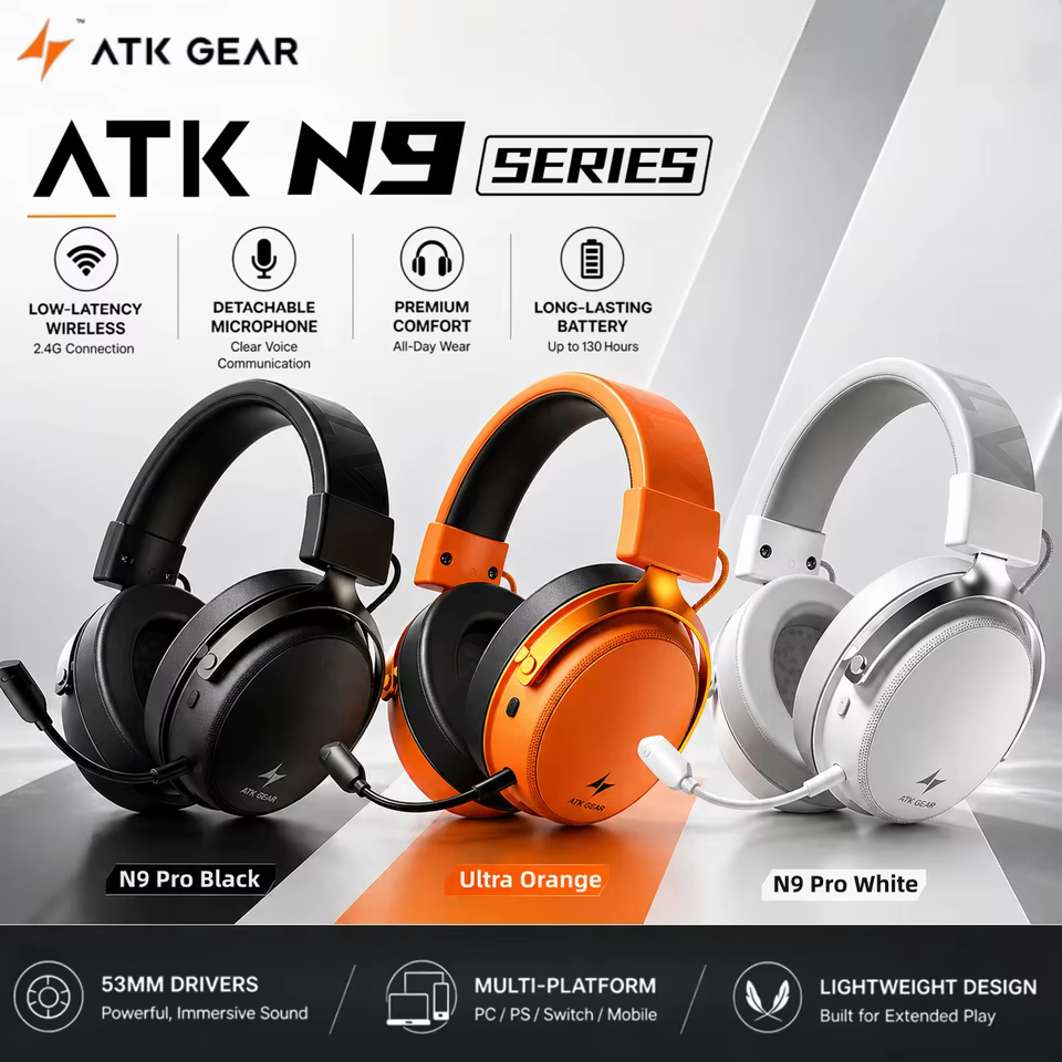 Fone Sem Fio ATK N9 para Jogos