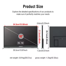 Monitor Portátil Anmite 16" IPS Thumbnail 3