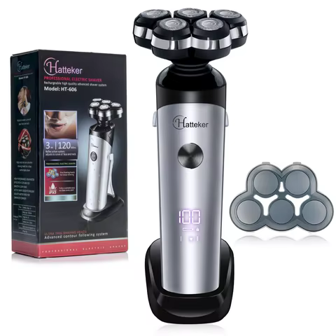 Barbeador Elétrico Hatteker 5 Lâminas