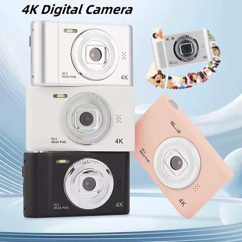 Mini Câmera 4K Retro 2.4" Tela IPS
