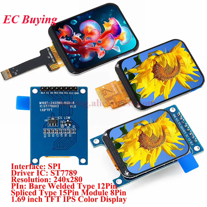 Tela LCD TFT 1.69 IPS