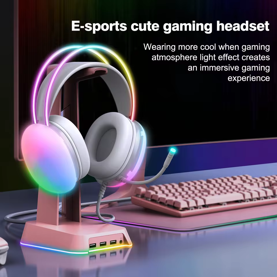 Fones RGB com Redução de Ruído