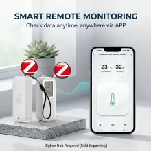 Sensor Zigbee 3.0 Temperatura e Umidade Thumbnail 2