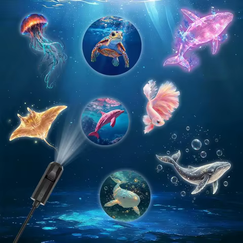 Projetor de Luz Oceânica Portátil