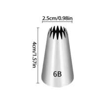 Kit 5 Bicos Confeitar 6B Thumbnail 2
