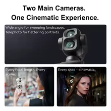 DJI Osmo Pocket 4P Câmera Gimbal 4K Thumbnail 3