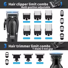 Aparador de Cabelo Kemei Sem Fio Thumbnail 2