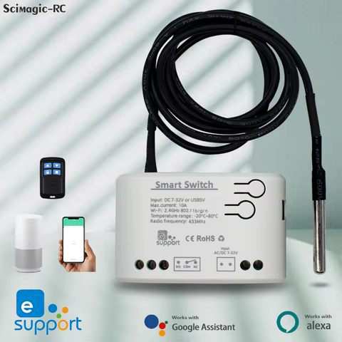 Interruptor Inteligente Wi-Fi Temperatura e Umidade