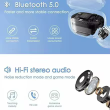 Fone TWS Bluetooth 5.0 com Display de Bateria Thumbnail 5