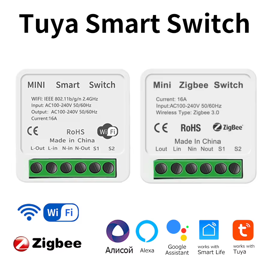 Interruptor Inteligente Tuya ZigBee WiFi 16A
