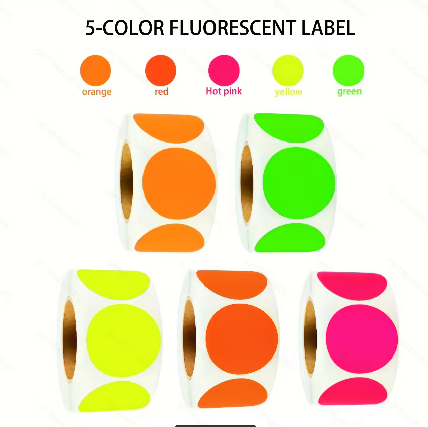 Adesivos Fluorescentes 500 Peças