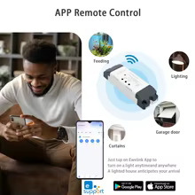 Interruptor WiFi EWELINK 2 Canais RF 433 Thumbnail 4