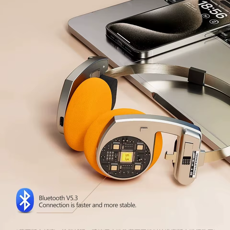 Fone Bluetooth Retro Cancelamento de Ruído
