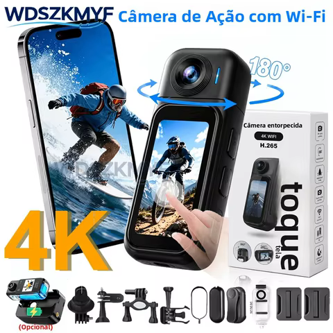 Câmera de Ação 4K Mini Wi-Fi