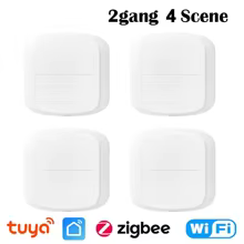 Interruptor Inteligente 2 Gang WiFi Zigbee Thumbnail 1