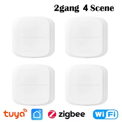 Interruptor Inteligente 2 Gang WiFi Zigbee