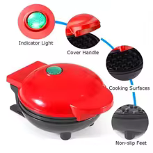 Mini Waffle Maker Elétrico Thumbnail 3