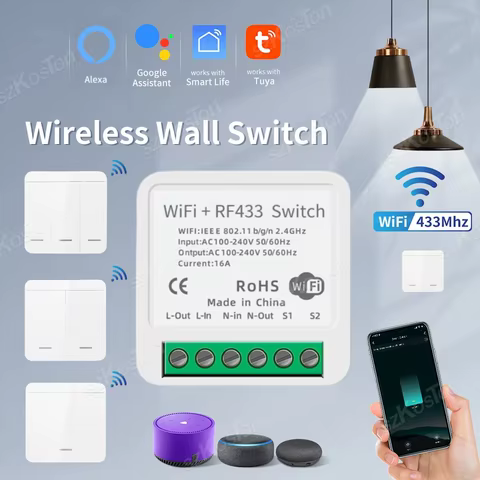 Interruptor Inteligente WiFi Tuya 16A