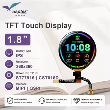 Tela LCD Circular Osptek 1.8" Thumbnail 1