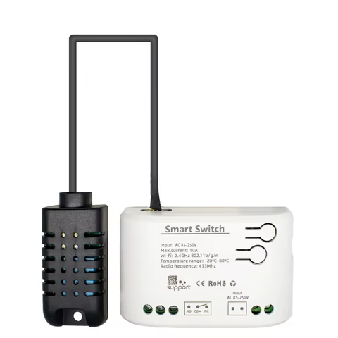 Interruptor Wi-Fi Inteligente com Sensor de Temperatura