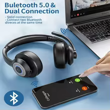 Fone de Ouvido Jiamqishi EH02U Bluetooth Thumbnail 2