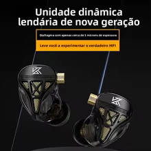 KZ DQS 1DD Fone de Ouvido HiFi Thumbnail 2