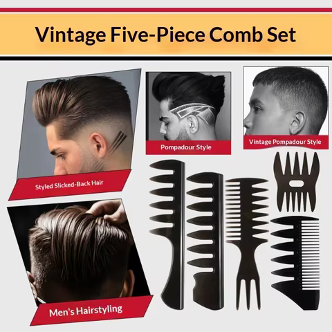 Kit Pente Masculino Portátil