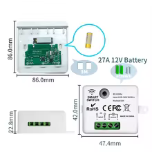 Interruptor Sem Fio 433MHz com Controle Remoto Thumbnail 5