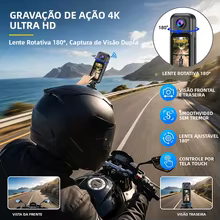 Câmera Corporal 4K WiFi à Prova d'Água Thumbnail 6