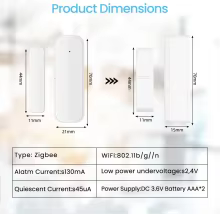 Sensor Zigbee 3.0 Inteligente para Portas Thumbnail 4