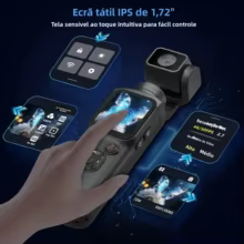 Câmera 4K com Gimbal 330° e WiFi Thumbnail 4