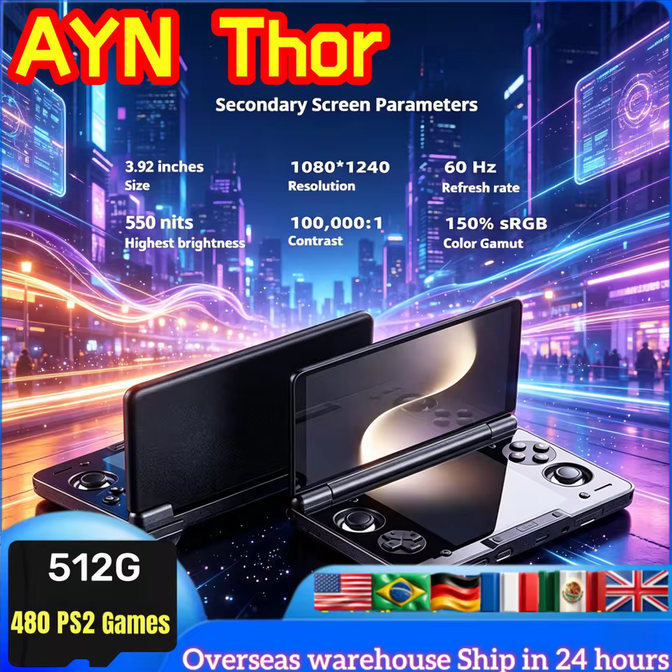 AYN Thor Console Portátil Android Tela Dupla